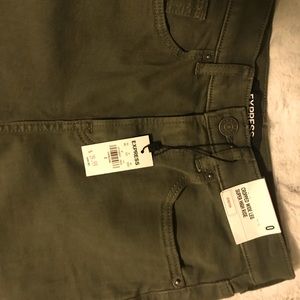 Express jeans cropped wide leg jeans
